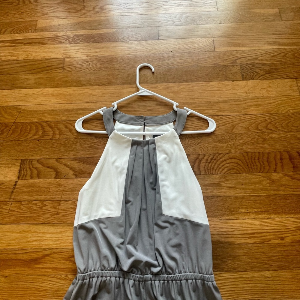Vince Camuto gray maxi dress, size 4